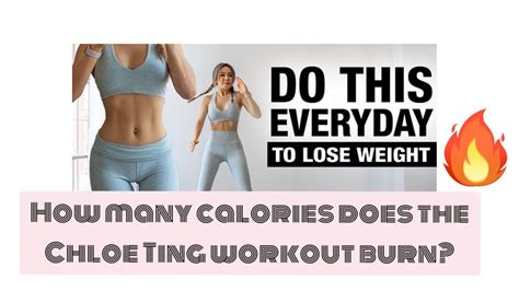 chloe ting calorie burn